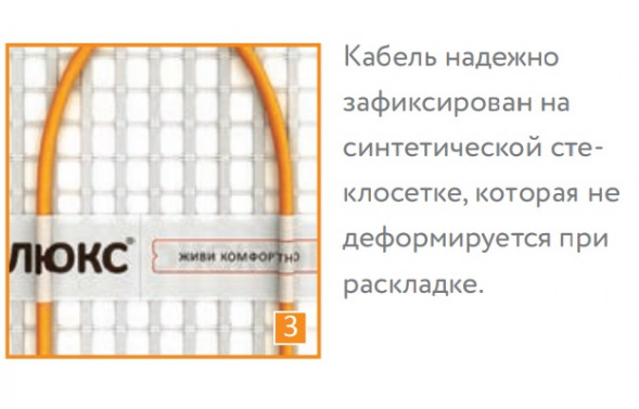 Нагревательный мат Теплолюкс Tropix МНН 400 Вт/2,5 кв.м