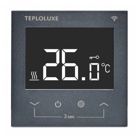 Терморегулятор программируемый Теплолюкс Pontus Space WiFi черный