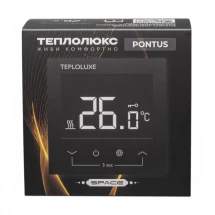 Терморегулятор Теплолюкс Pontus Space черный