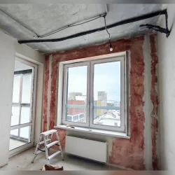 Установка кондиционера в два этапа