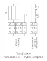Канальный нагреватель-калорифер NEP-400*200/6 электрический прямоугольный Неватом